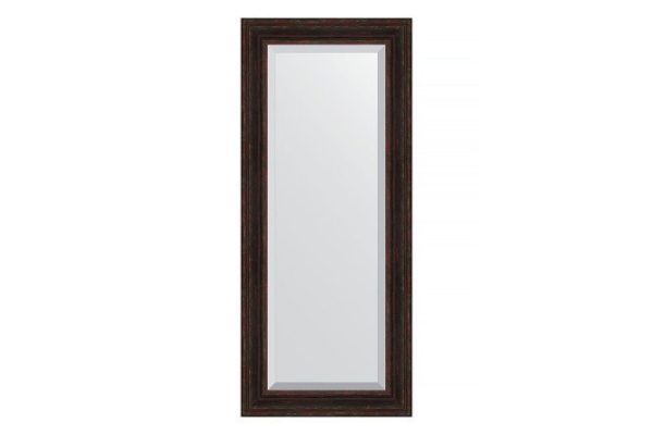 Wall mirror with bevel in a baguette frame EVOFORM dark Provence 59x119 cm