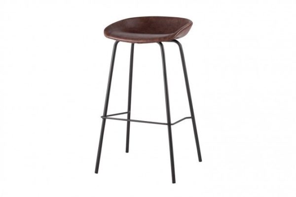 Bar stool Turin 50.5x83.5x46 cm, color brown, black