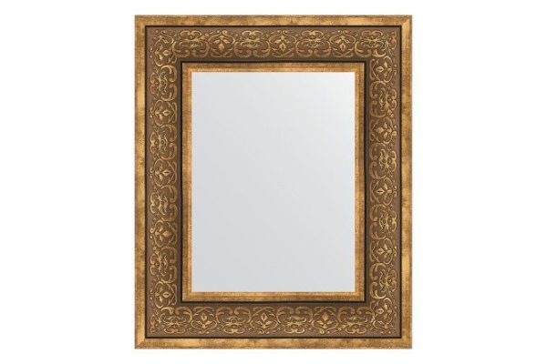 Wall mirror in a baguette frame EVOFORM BY 3031 bronze monogram 49x59 cm