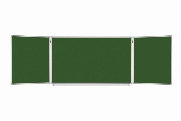 Magnetic chalk board BRAUBERG magnetic 3-element 150(300)x100 cm