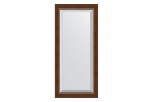 Wall mirror with bevel in a baguette frame EVOFORM walnut 72x162 cm