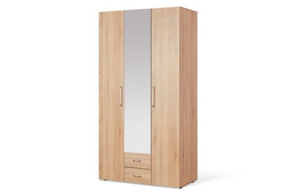 Wardrobe for clothes and linen Cancun 120x230x57.9 cm, Sonoma oak