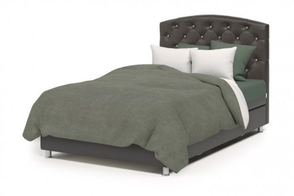 Ottoman with a lifting mechanism Premium Luxury color chocolate, beige 120x198 cm