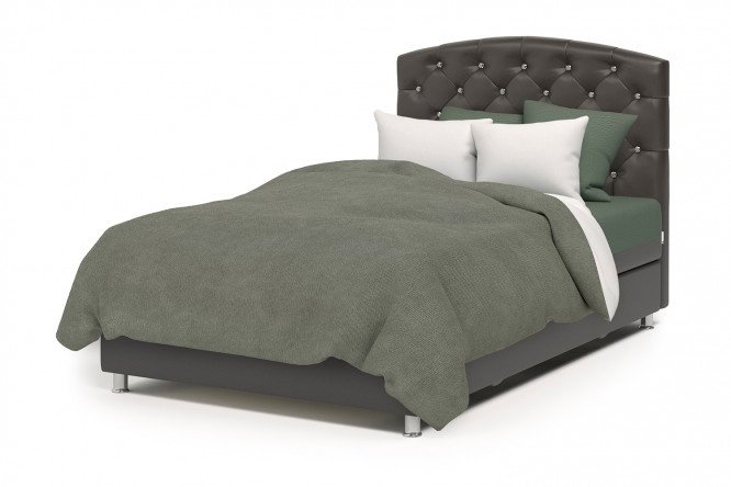 Ottoman with a lifting mechanism Premium Luxury color chocolate, beige 120x198 cm