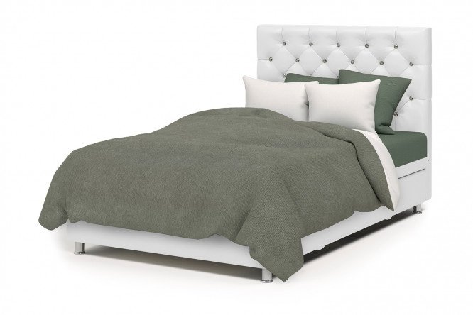 Ottoman with lifting mechanism Charmel Lux white, purple 120x198 cm