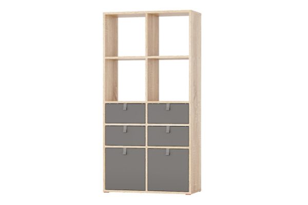 Bricks rack 8 sections with drawers and doors