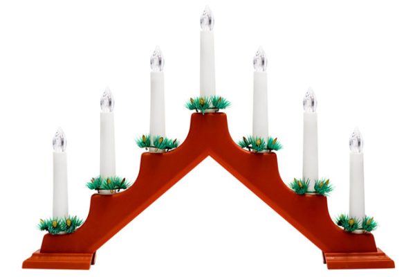 Decorative lamp with 7 candles NEON-NIGHT REXANT New Year's slide