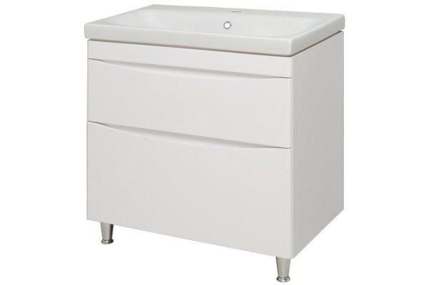 Floor stand RUNO Athena 00-00001170 76.2 cm, frame color white, facade white