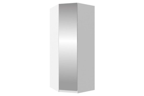 c70aa49tlcjwmxrecp8nlqm85i3asy4z.jpg Corner wardrobe Oscar Lila 95.05x236x95.05 cm, white, front - mirror