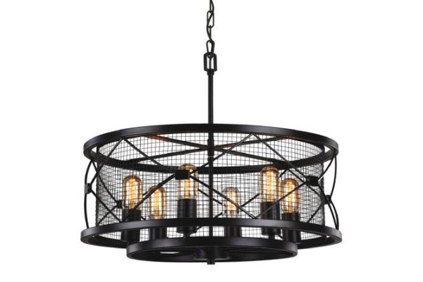Hanging chandelier FAVOURITE Mesh 18 sq.m., 58x169x58 cm, E27