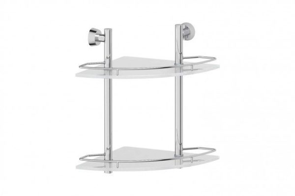 Corner shelf 2-tier FBS Vizovice 27.6x37.8x27.6 cm