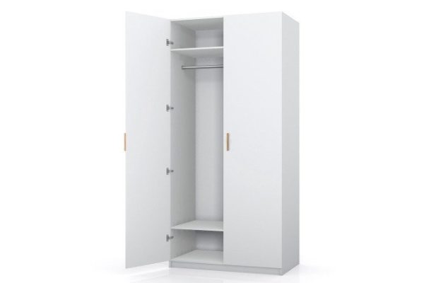 c8jxc58i2wxnnldz6bm7w3zbm19h4plb.jpg Wardrobe 2-door Oscar Line 100x236x59.6 cm, white