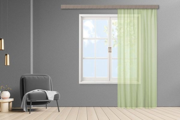 Tulle WITERRA 10404 150x260 cm, 1 piece, light green