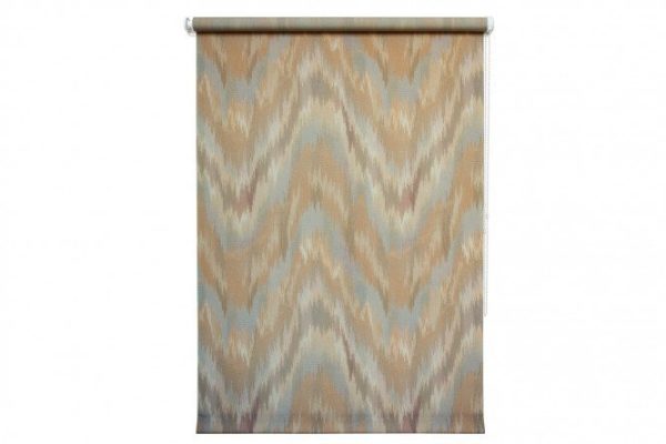 Roller blind COMFORT Maya color beige, blue, 120x175 cm