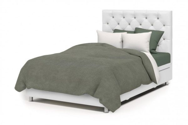 Ottoman with lifting mechanism Charmel Lux color white, gray 160x198 cm