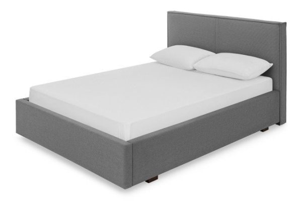 Bed Alma color dark gray 160x200 cm