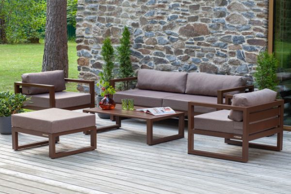 Garden furniture set Capri color brown