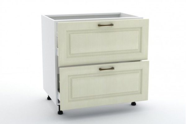 Set of fronts for Bella cabinet 79.6x35.6 cm, vanilla color