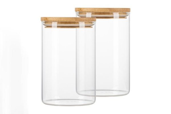 Set of jars with lid MASTER HOUSE Tower 10.2x16.3x10.2 cm, 1000 ml