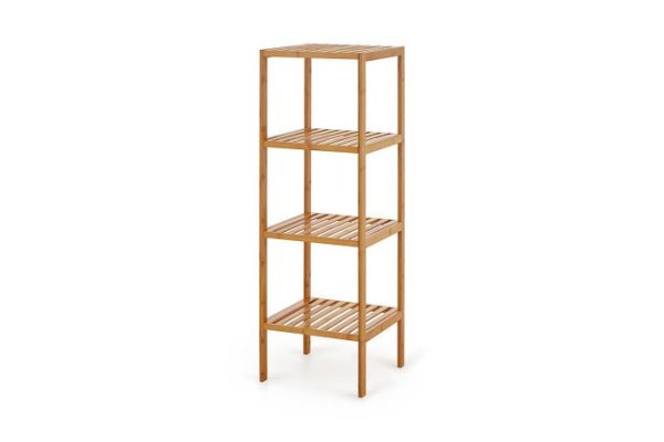 Shelving unit 4-tier BERKRAFT Bamboo 36x114x36 cm