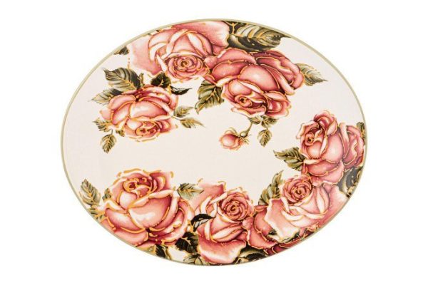 Oval dish Korean Rose Ceramics
