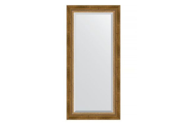 Wall mirror with bevel in a baguette frame EVOFORM aged bronze 73x163 cm