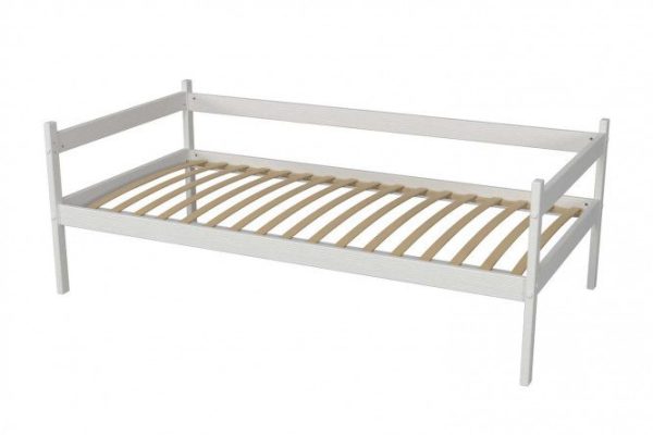 Bed ottoman Mozhga 80x160 cm color white enamel