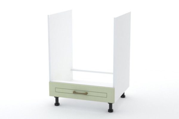 Bella facade for a floor-standing cabinet for an oven, 59.6x11.6 cm, pistachio color