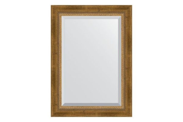 Wall mirror with bevel in a baguette frame EVOFORM aged bronze 73x103 cm