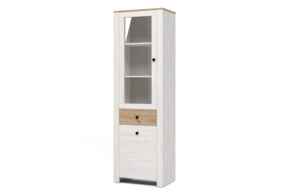 Wardrobe with display Hinton 60x194x40 cm