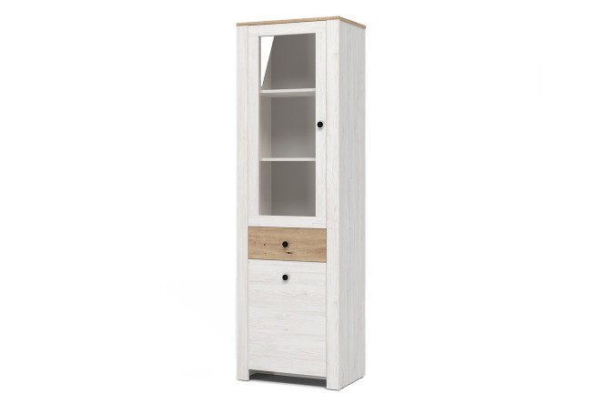 Wardrobe with display Hinton 60x194x40 cm