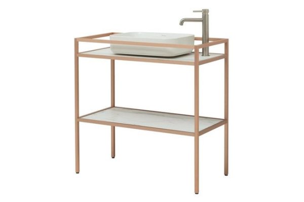 Floor console Liberty 90 cm, frame color copper brush