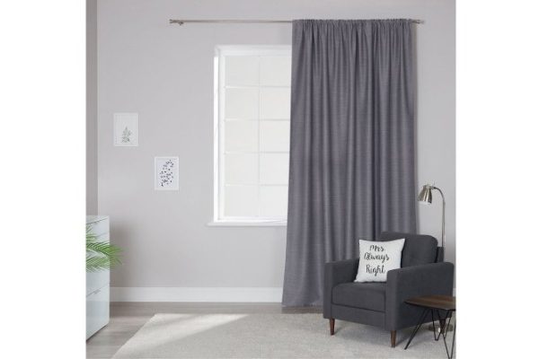 Tape curtain ESTUDI BLANCO Dafne 200x280 cm, 1 piece, gray