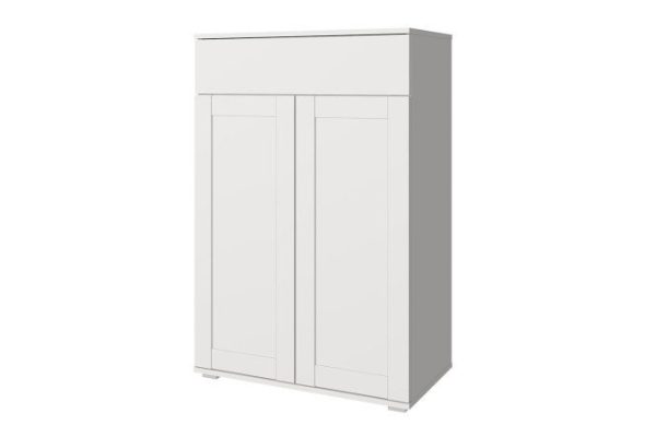 Cabinet Oscar Skagen 75x112.4x41.6 cm, white front, white