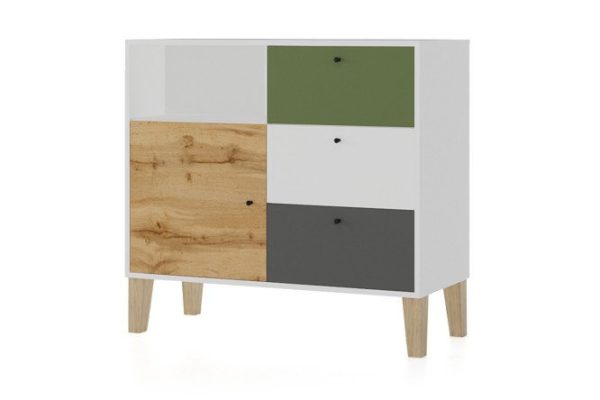 Chest of drawers Story 3 drawers with door