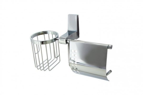 Toilet paper and freshener holder WasserKRAFT Lopau wall-mounted