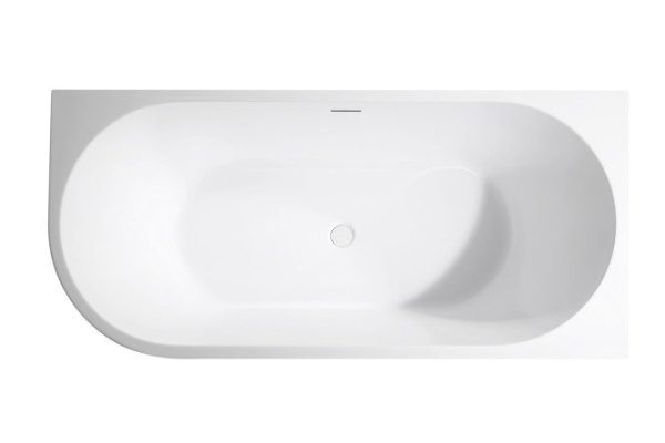 Wall-mounted bathtub AB9257-1.7 R right corner 170x78 cm