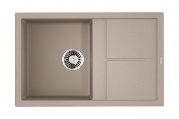 Inset sink with wing OMOIKIRI Sumi 79-SA 4993664, beige 79x50x20 cm