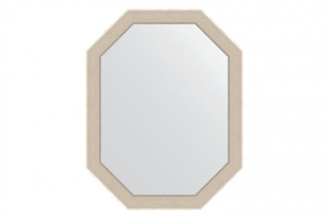Wall mirror in a baguette frame EVOFORM Polygon BY 7282, etched silver 54x69 cm