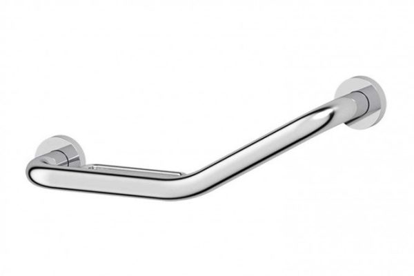 Curved handrail with soap dish-grid Harmonie 39.2x14.4x9.4 cm