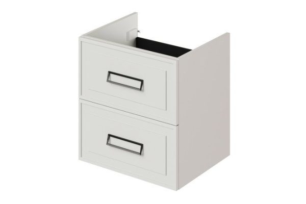 Wall-mounted sink cabinet Pino 57.5 cm, color ceramic frame, ceramic facade