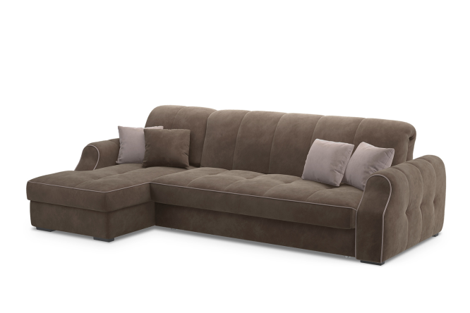 Corner sofa bed DREAMART Toulouse with right corner
