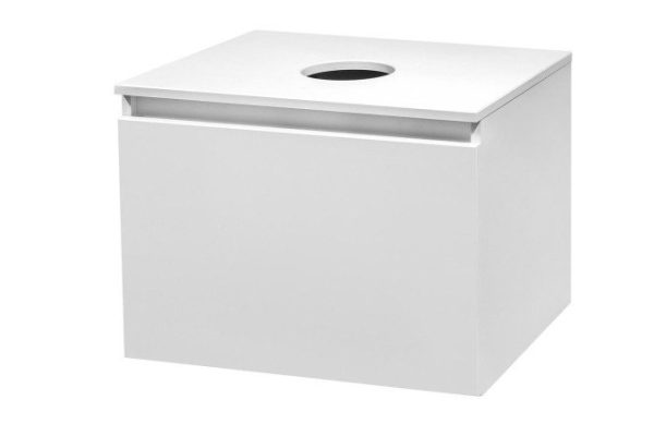 Hanging cabinet RUNO Bari 00-00001472 50 cm, frame color white, facade white