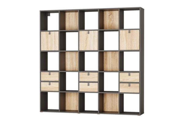 Bricks rack 25 sections with drawers and doors