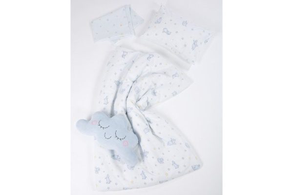 Children's bedding set Baby Hippos Cotton, 110x140 cm