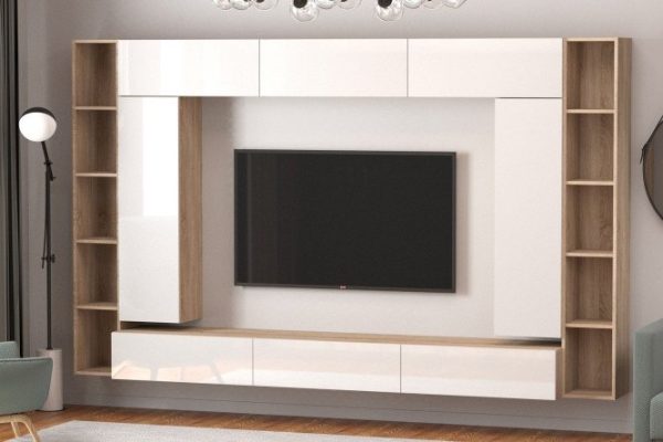 Furniture set Studio No. 5 oak Sonoma/white diamond