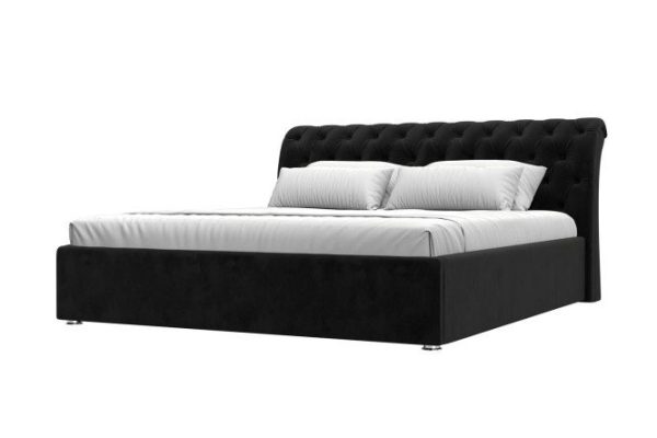 Bed with lifting mechanism Sicily, black 200x200 cm