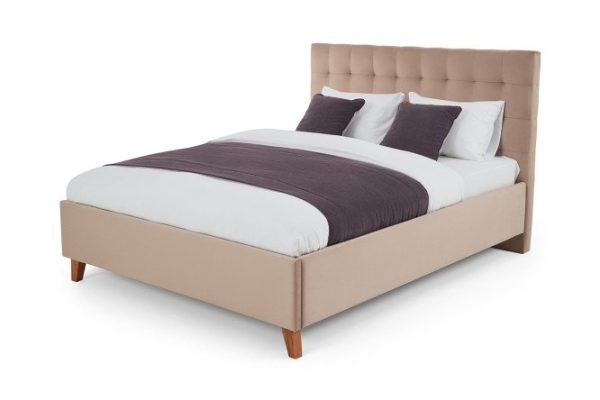 Bed with lifting mechanism SCANDICA Jenny color natural beige 200x200 cm