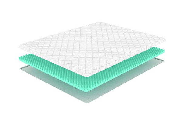 Anatomical mattress topper DARWIN Eco foam 160x190 cm