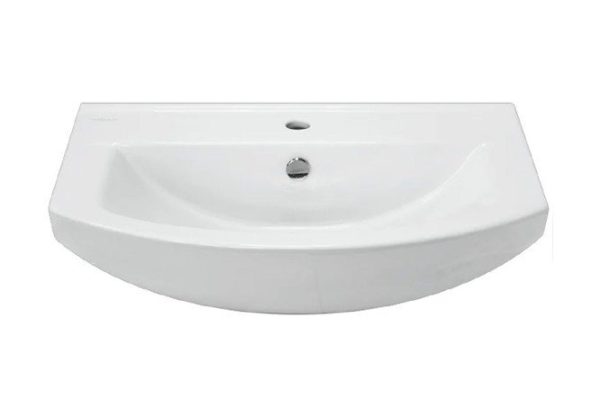 Washbasin Sanita Luxe Best 75 Semi-built-in, 74.5x20.2x43 cm